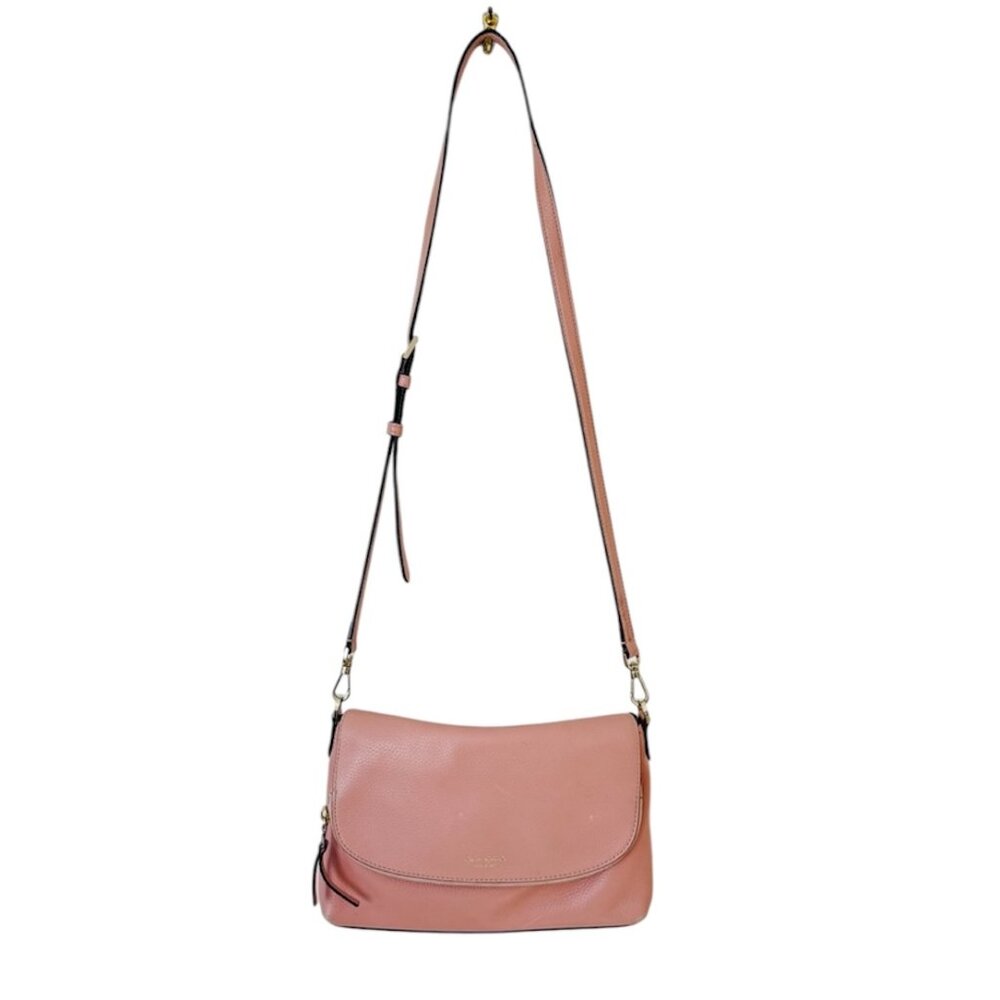Kate Spade Jackson Street Harlyn Crossbody Shoulder Bag Leather Blush Pink